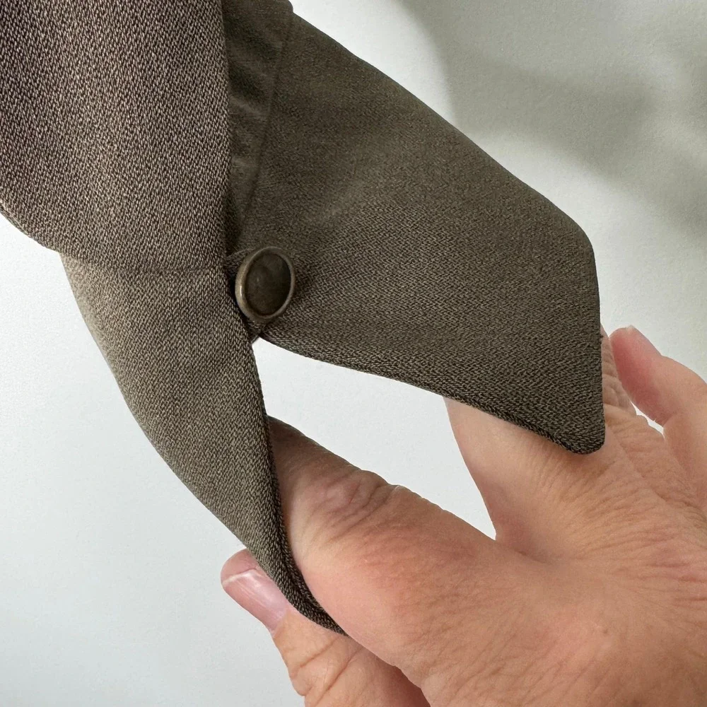 Vintage Carlisle Brown‎ Blazer tie back Size 14